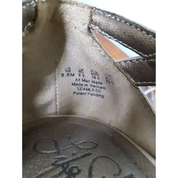 LifeStride Rose Gold Strappy Dress Shoes Heels 8.5 M Soft System Heel Pre Owned - Picture 8 of 9